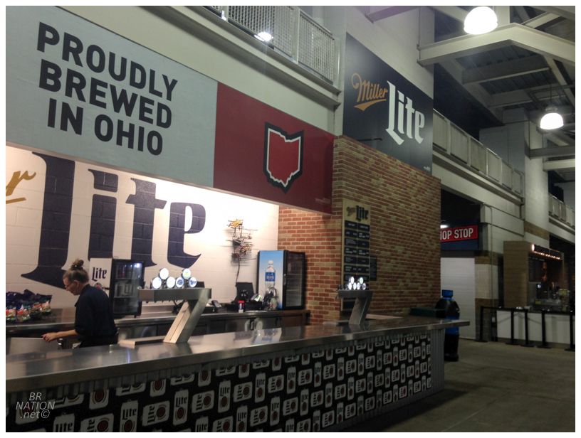 proudly brewed in ohio jacobs field concourse